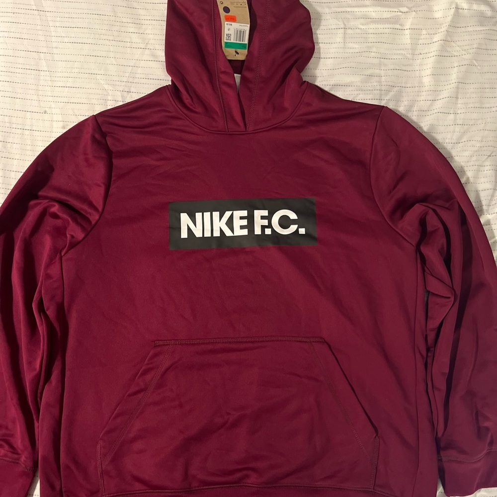 Nike Red Athletic Sweater Zip-Up